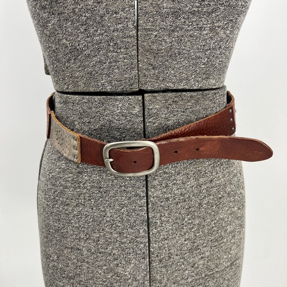 Fossil patchwork multi colored leather panel belt S - Picture 1 of 12